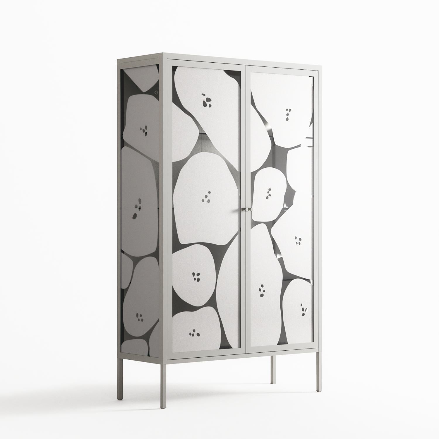 Stones - Cabinet - Magdalena Marchocka - Chalk - Overlay Glass