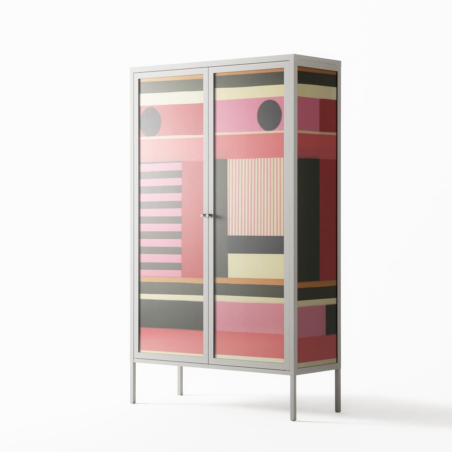 Harmonic - Cabinet - Rikki Hewitt - Chalk - Overlay Glass