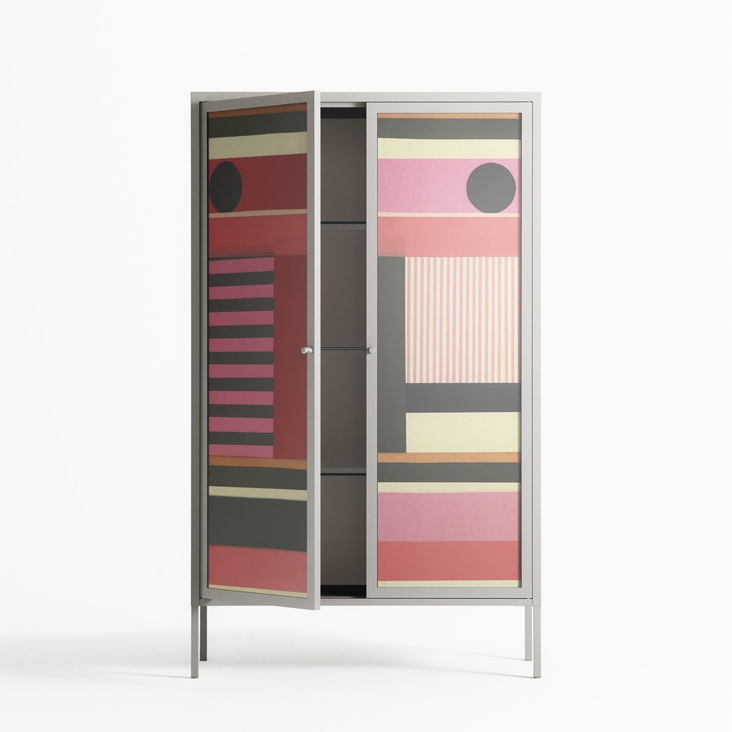 Harmonic - Cabinet - Rikki Hewitt - Chalk - Overlay Glass