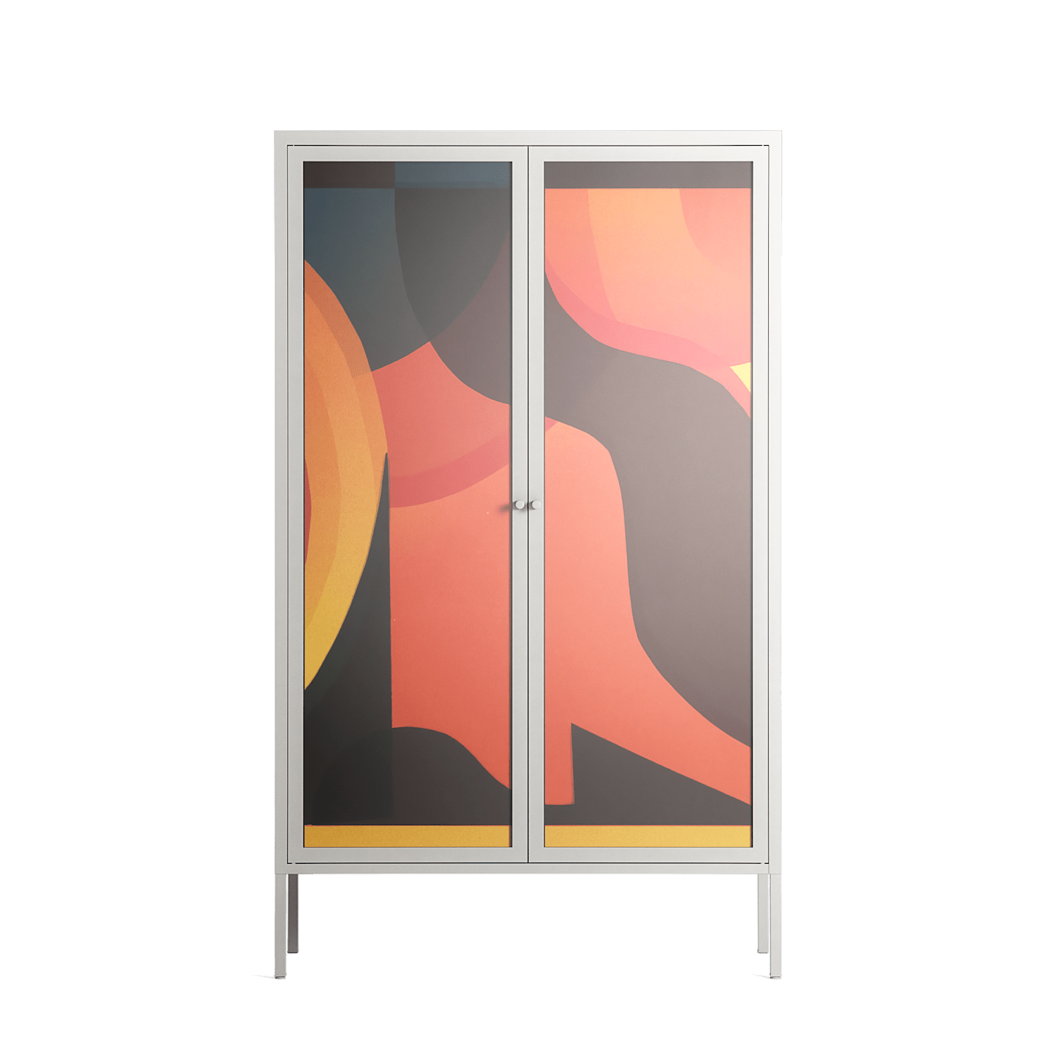 Swift - Cabinet - Rikki Hewitt - Chalk - Overlay Glass