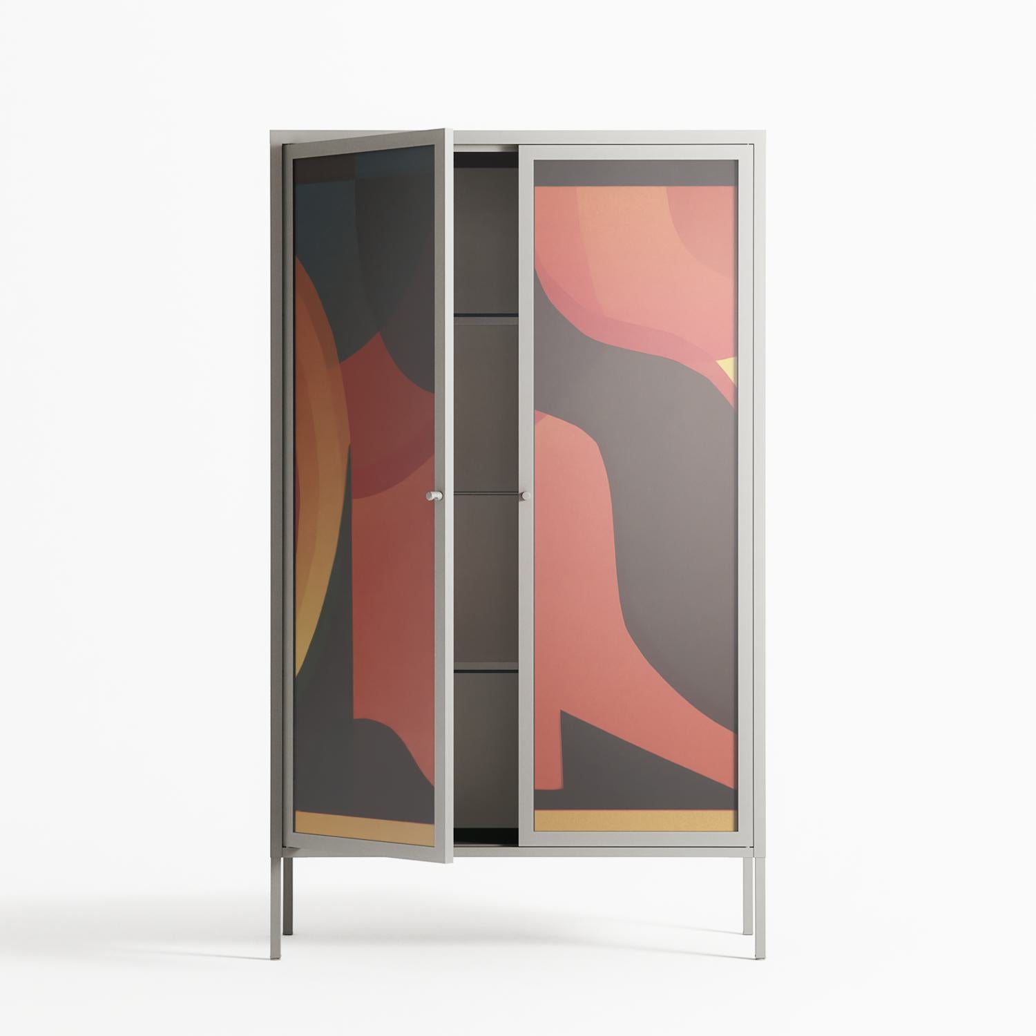 Swift - Cabinet - Rikki Hewitt - Chalk - Overlay Glass