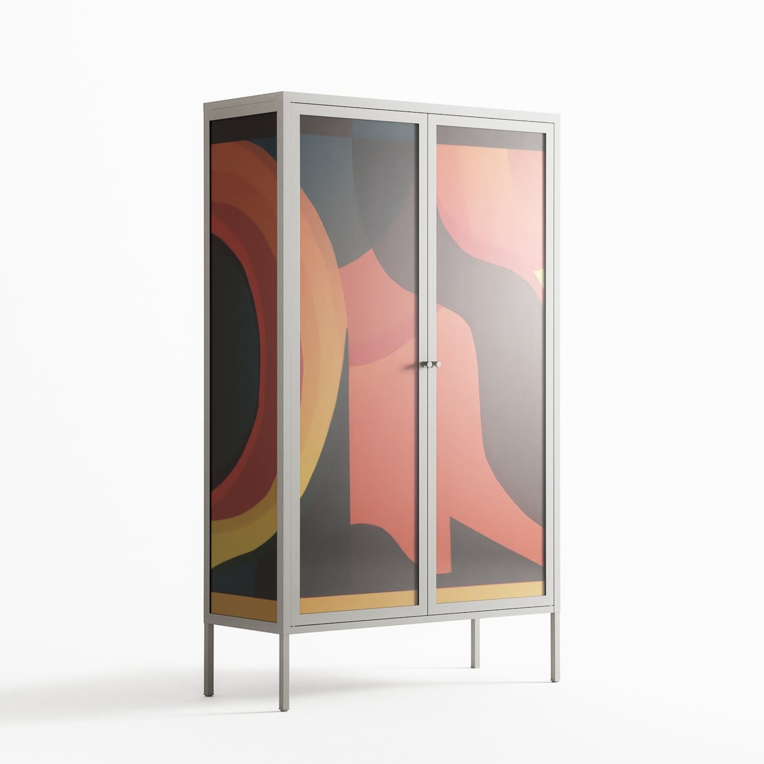 Swift - Cabinet - Rikki Hewitt - Chalk - Overlay Glass