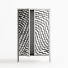 Wave In Wave - Cabinet - Guido De Boer - Chalk - Overlay Glass