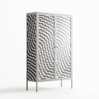 Wave In Wave - Cabinet - Guido De Boer - Chalk - Overlay Glass