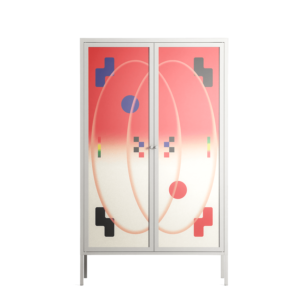 Parallel Mirage - Cabinet - Oluwaseyi Samuel Adebayo  - Chalk - Overlay Glass
