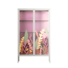 Abstract Flower Garden - Cabinet - Raissa Oltmanns - Chalk - Overlay Glass