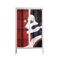 Unseen In Plain Sight - Cabinet - Mathilda Kienast - Chalk - Clear glass