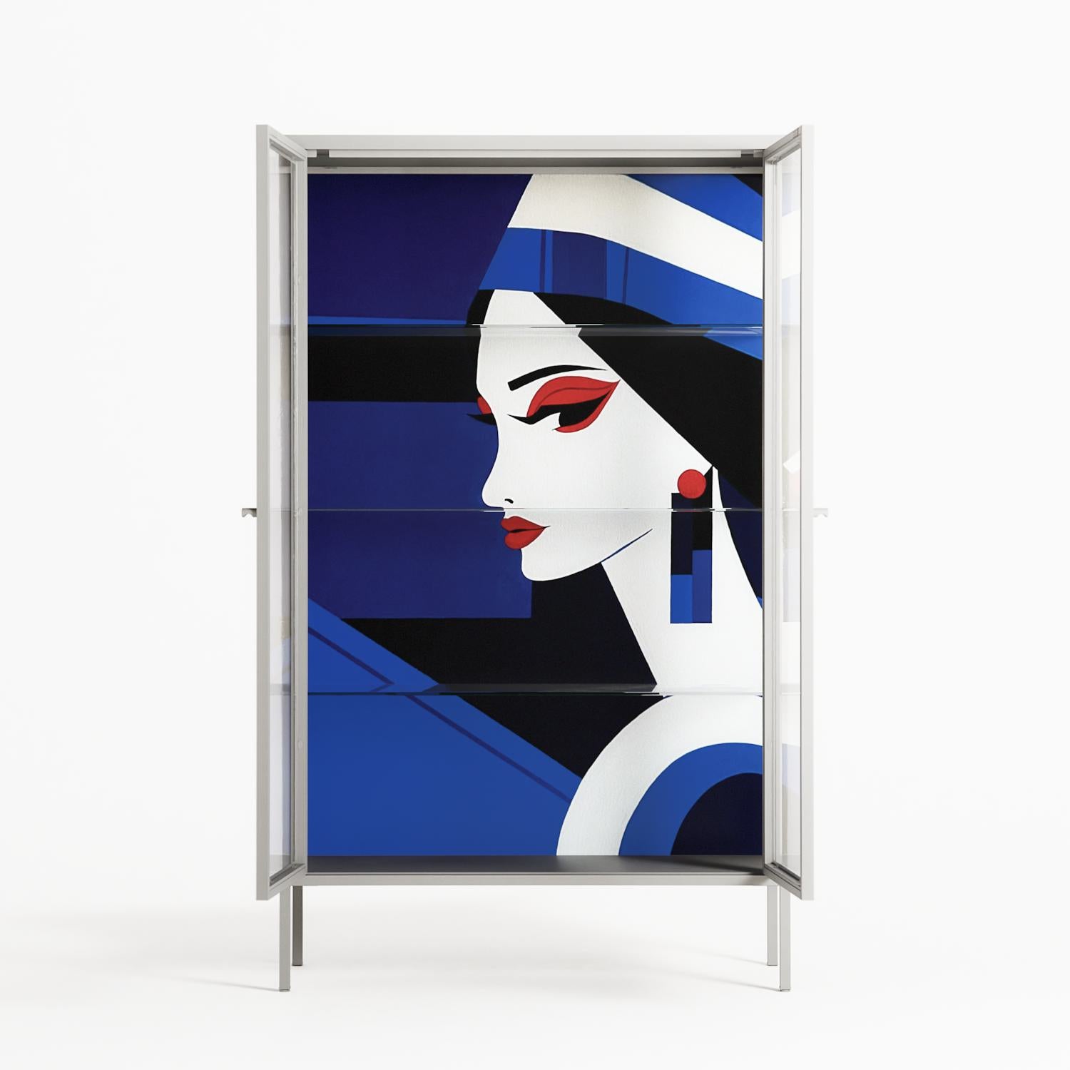 Beyond The Veil Of Consciousness - Cabinet - Mathilda Kienast - Chalk - Clear glass
