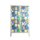 Shapes Blue - Cabinet - Lydia Greaves - Chalk - Clear glass