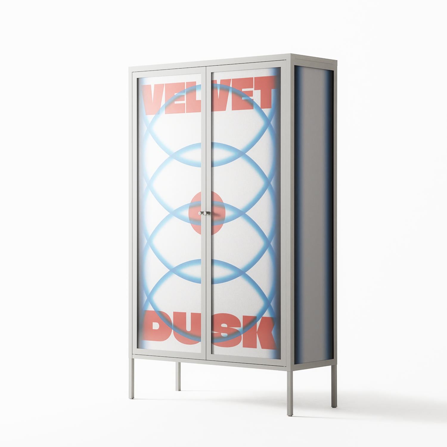 Velvet Dusk - Cabinet - Oluwaseyi Samuel Adebayo - Chalk - Overlay Glass