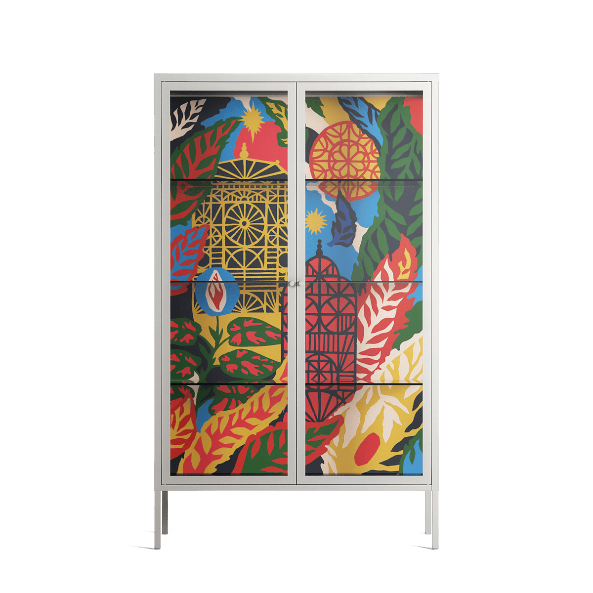 The Towering Hall Full Of Light - Cabinet - Nick Liefhebber - Chalk - Clear glass