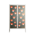 Blooming Folk Garden - Cabinet - Sandra Hutter - Chalk - Overlay Glass