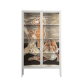We Are Who We Are - Cabinet - Sophie Goudman-Peachey - Chalk - Clear glass