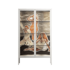 We Are Who We Are - Cabinet - Sophie Goudman-Peachey - Chalk - Clear glass