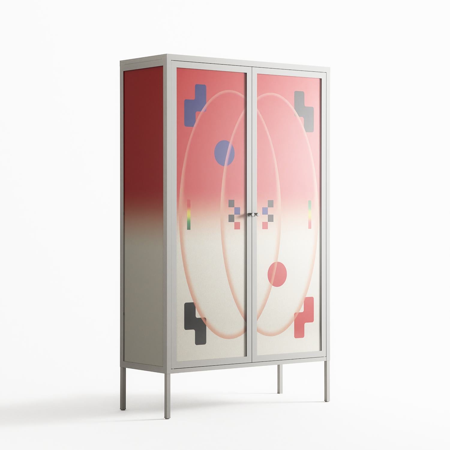 Parallel Mirage - Cabinet - Oluwaseyi Samuel Adebayo  - Chalk - Overlay Glass