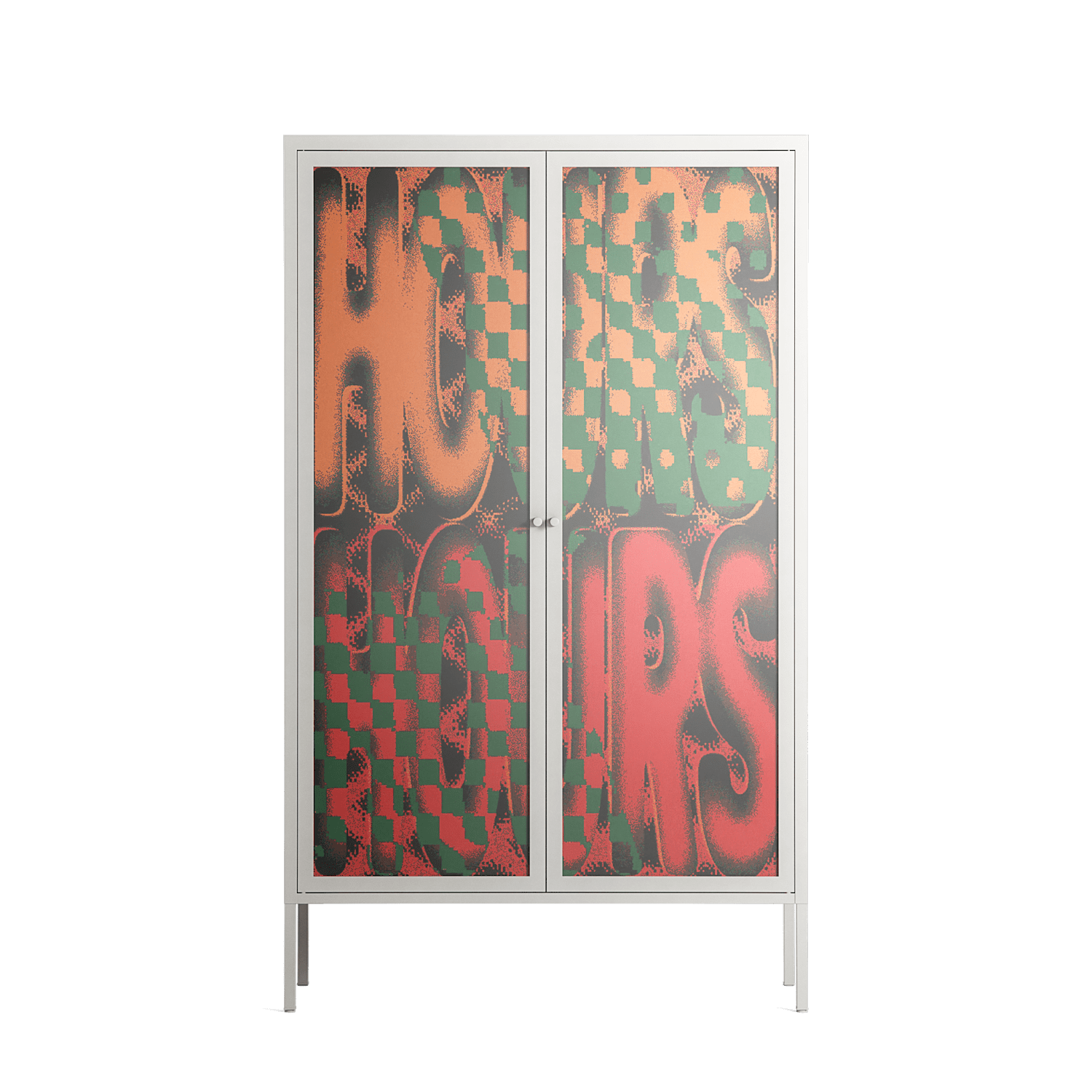 Hours - Cabinet - Oluwaseyi Samuel Adebayo - Chalk - Overlay Glass