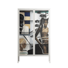 Dreaming With Open Eyes - Cabinet - Sophie Goudman-Peachey - Chalk - Clear glass