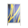 Blue Gale - Cabinet - Oluwaseyi Samuel Adebayo - Chalk - Overlay Glass