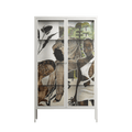 As The Rain Falls - Cabinet - Sophie Goudman-Peachey - Chalk - Clear glass