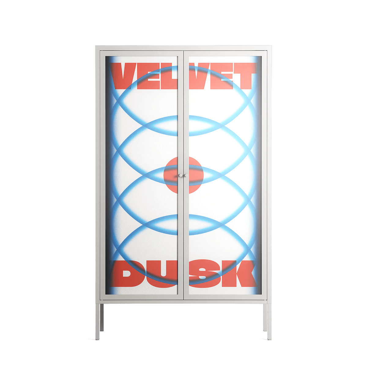 Velvet Dusk - Cabinet - Oluwaseyi Samuel Adebayo - Chalk - Overlay Glass