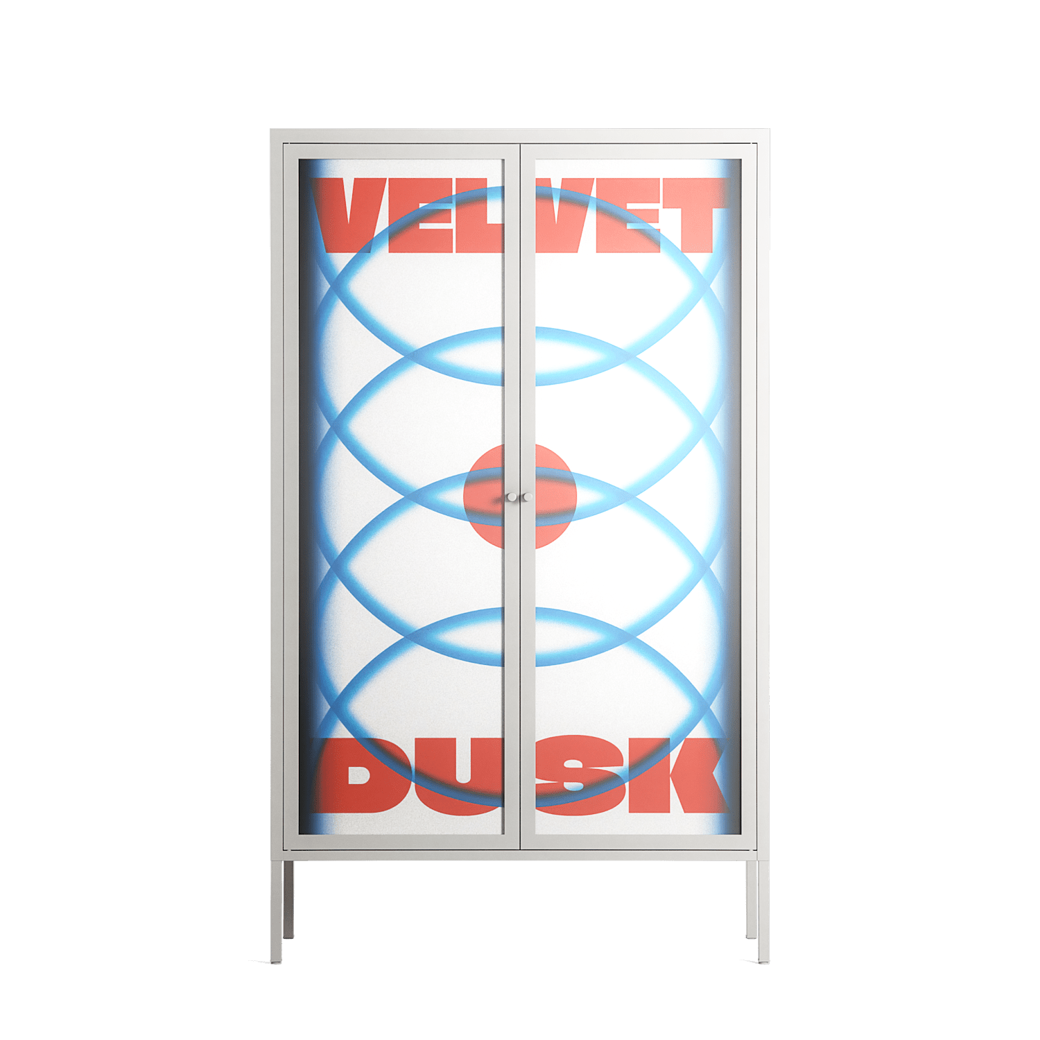 Velvet Dusk - Cabinet - Oluwaseyi Samuel Adebayo - Chalk - Overlay Glass