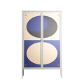 Entrance - Cabinet - Oluwaseyi Samuel Adebayo - Chalk - Overlay Glass