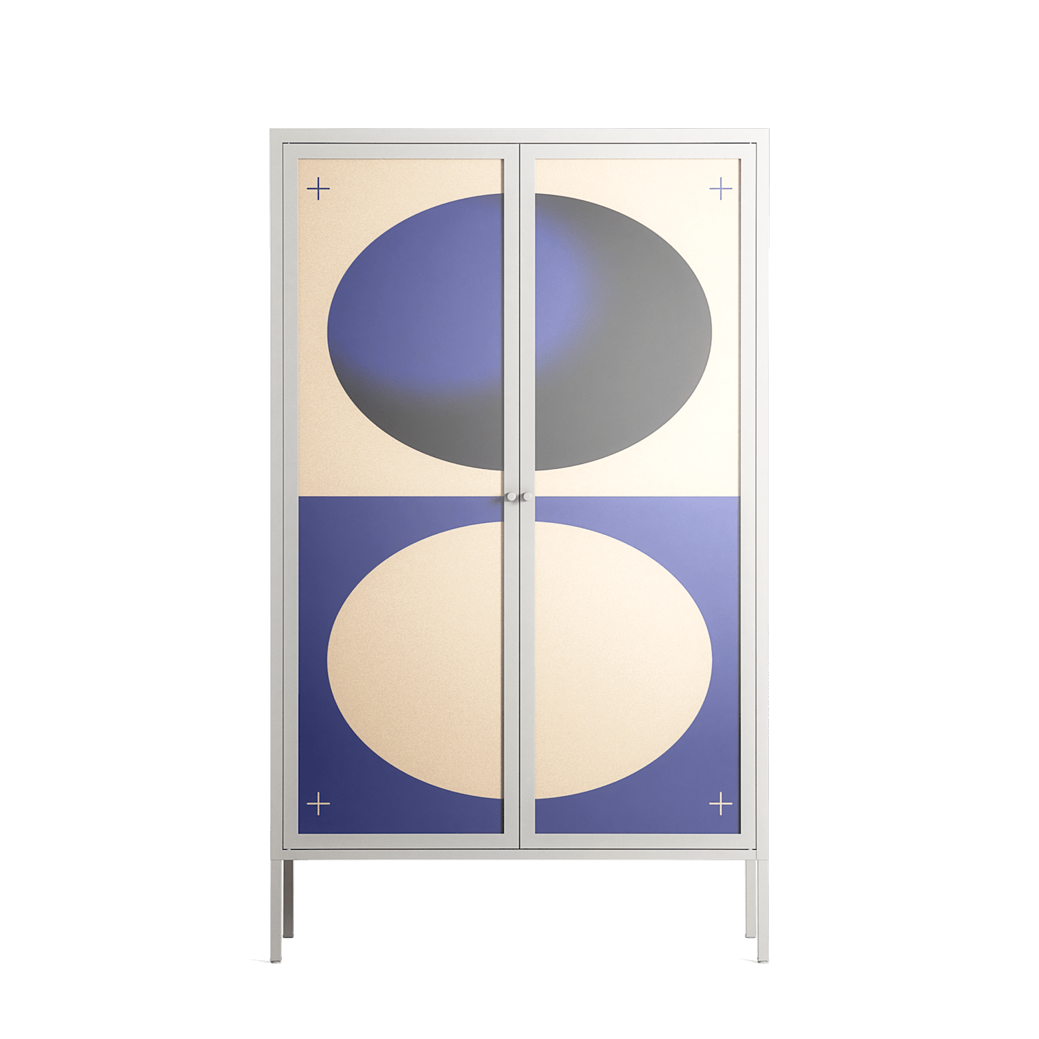 Entrance - Cabinet - Oluwaseyi Samuel Adebayo - Chalk - Overlay Glass