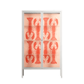 Lobsters - Cabinet - Lydia Greaves - Chalk - Clear glass