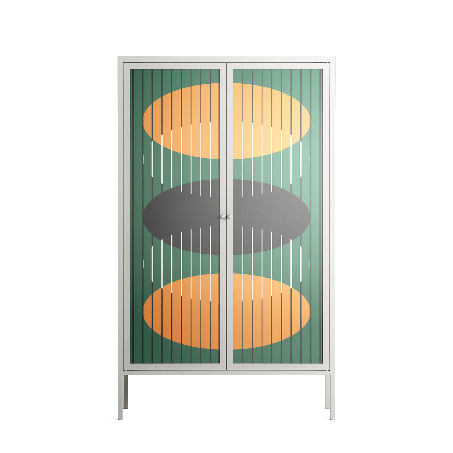 Soul Split - Cabinet - Oluwaseyi Samuel Adebayo - Chalk - Overlay Glass