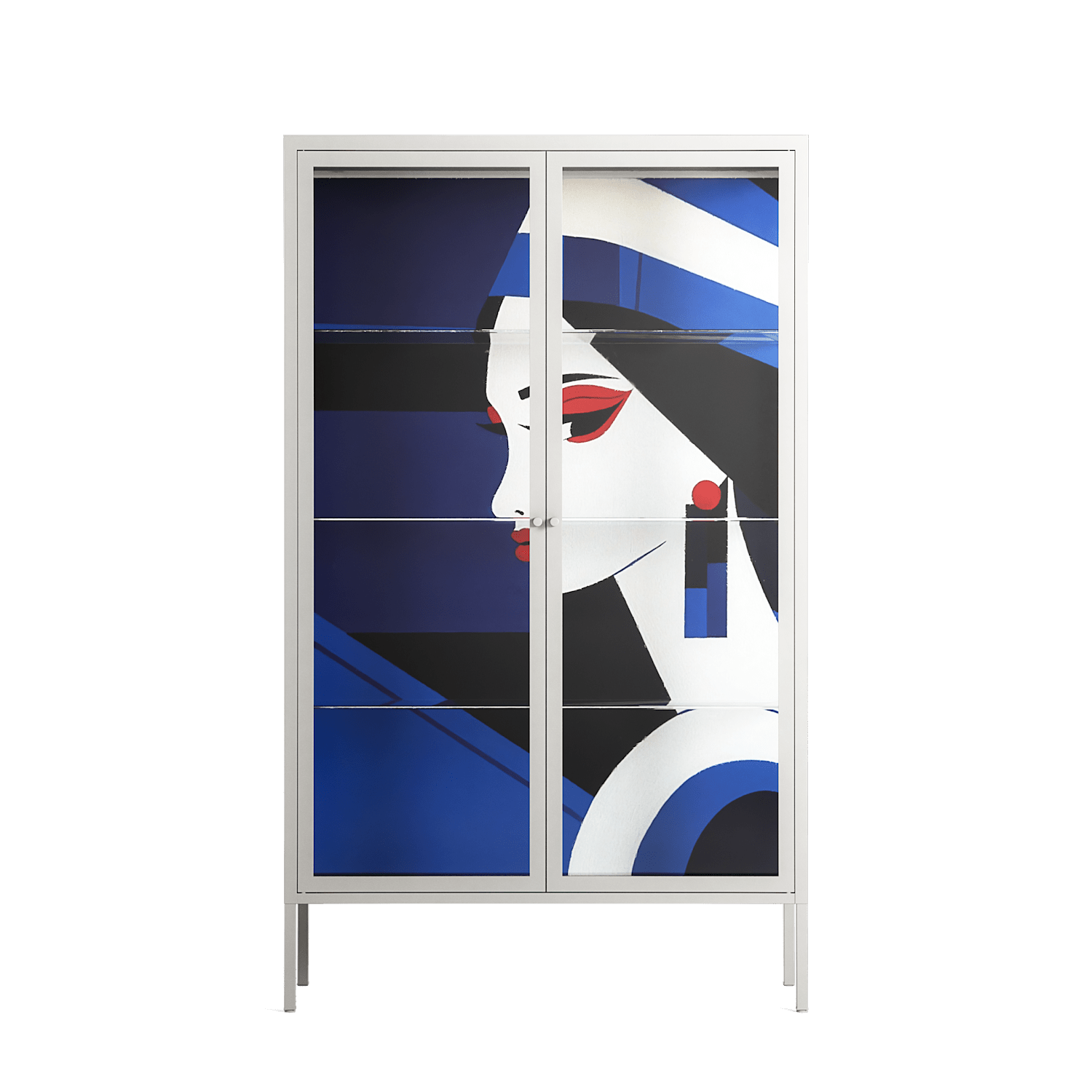Beyond The Veil Of Consciousness - Cabinet - Mathilda Kienast - Chalk - Clear glass