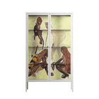 Can You Face It - Cabinet - Sophie Goudman-Peachey - Chalk - Clear glass