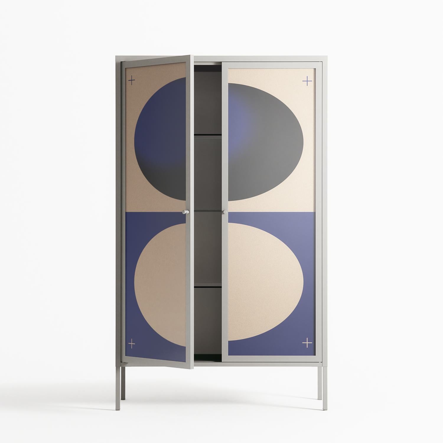 Entrance - Cabinet - Oluwaseyi Samuel Adebayo - Chalk - Overlay Glass