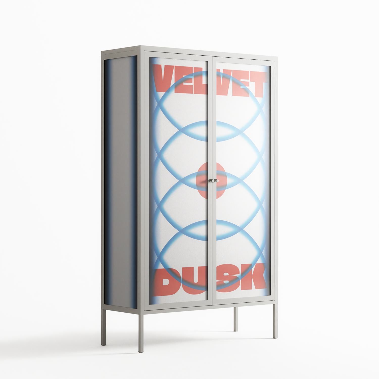 Velvet Dusk - Cabinet - Oluwaseyi Samuel Adebayo - Chalk - Overlay Glass
