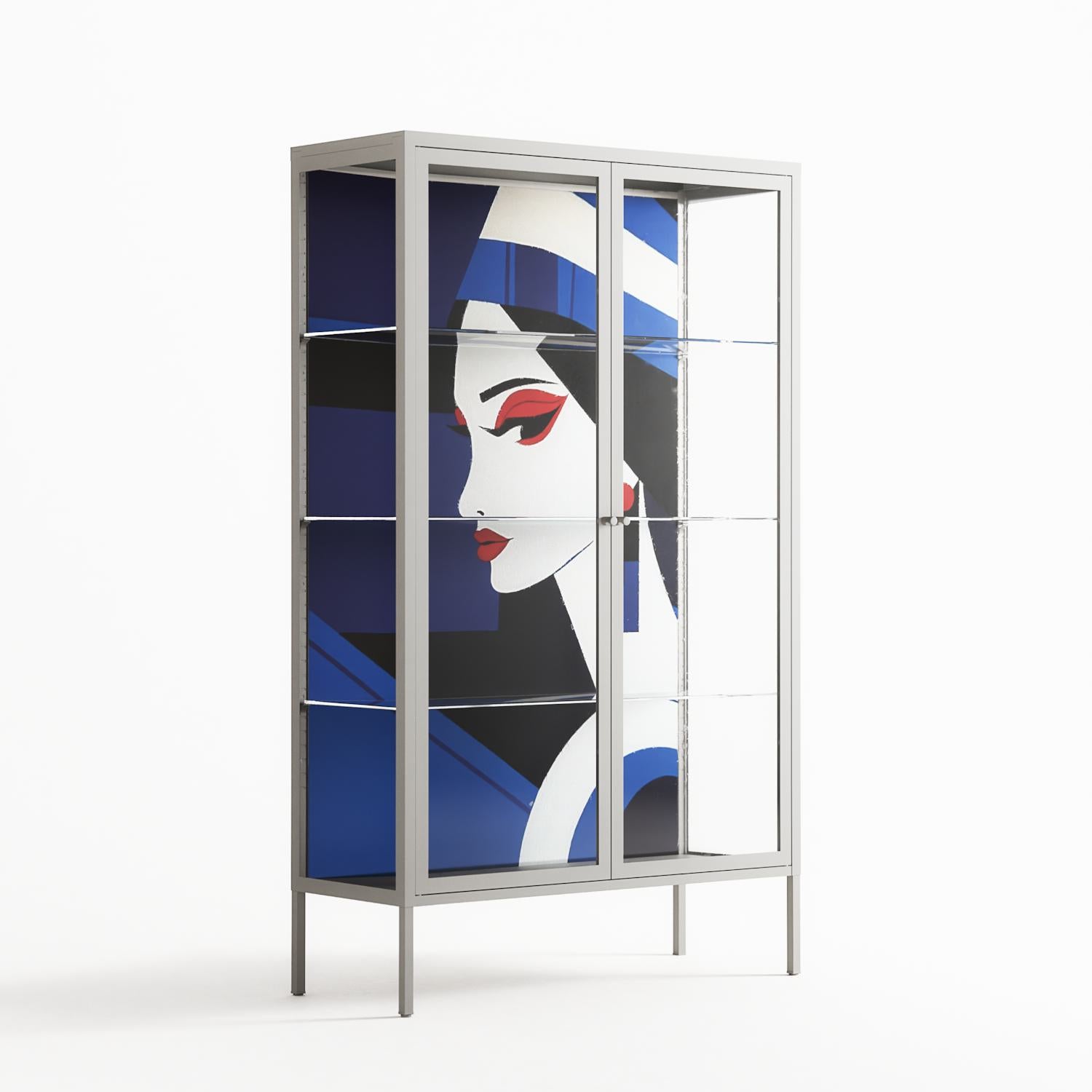Beyond The Veil Of Consciousness - Cabinet - Mathilda Kienast - Chalk - Clear glass