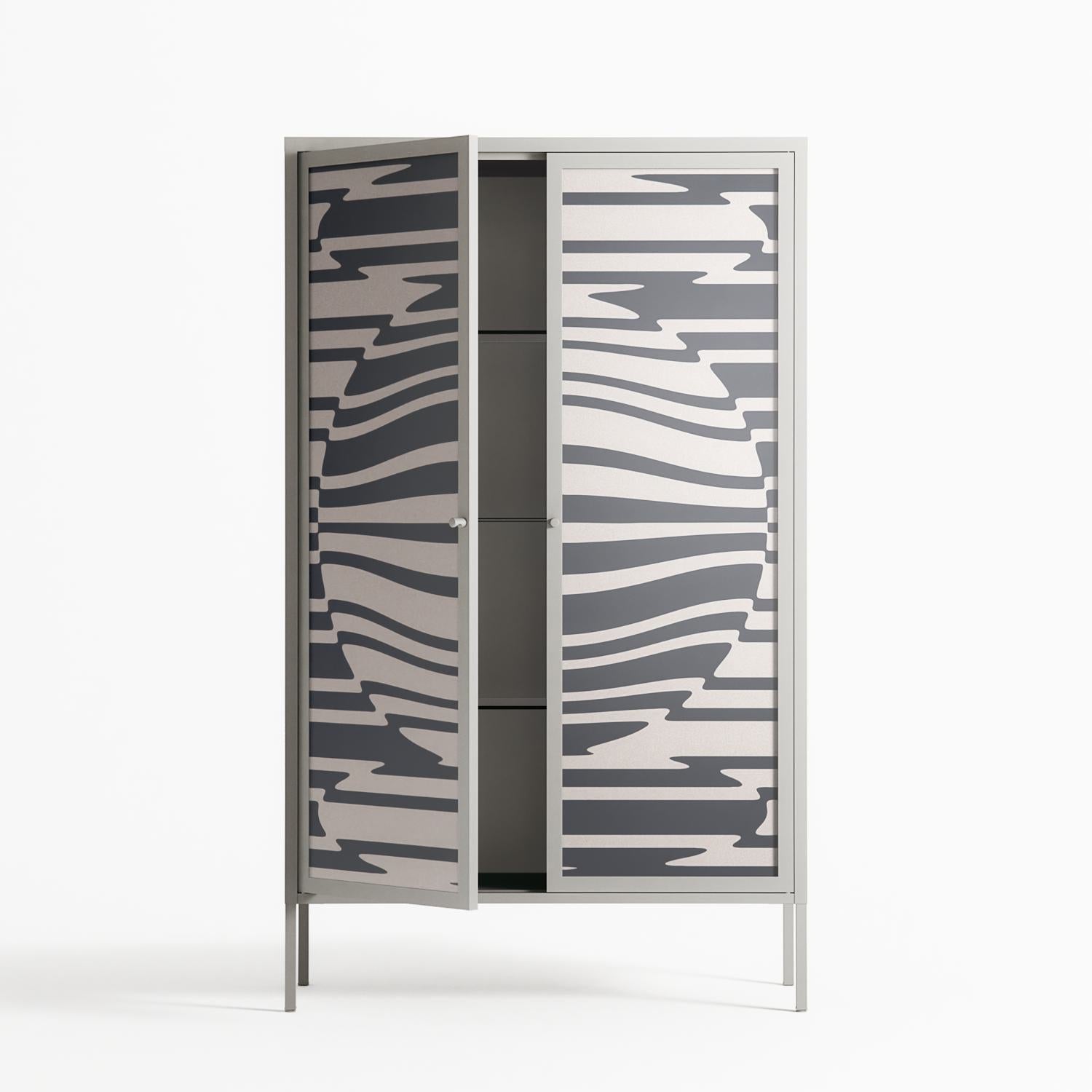 Wave Lens - Cabinet - Oluwaseyi Samuel Adebayo - Chalk - Overlay Glass