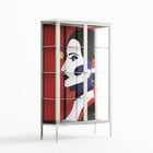 Unseen In Plain Sight - Cabinet - Mathilda Kienast - Chalk - Clear glass