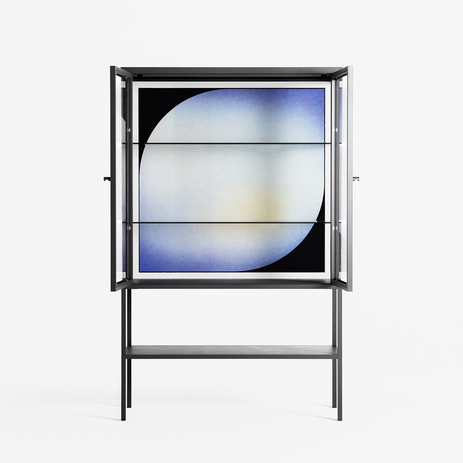 Ambient - Loft Cabinet - Alexander Khabbazi - Antracite - Clear glass