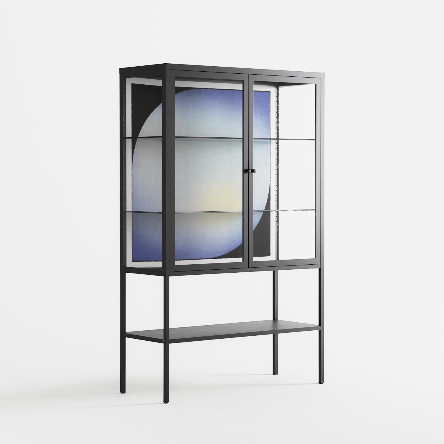 Ambient - Loft Cabinet - Alexander Khabbazi - Antracite - Clear glass