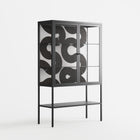 Black Waves - Loft Cabinet - Alexander Khabbazi - Antracite - Clear glass