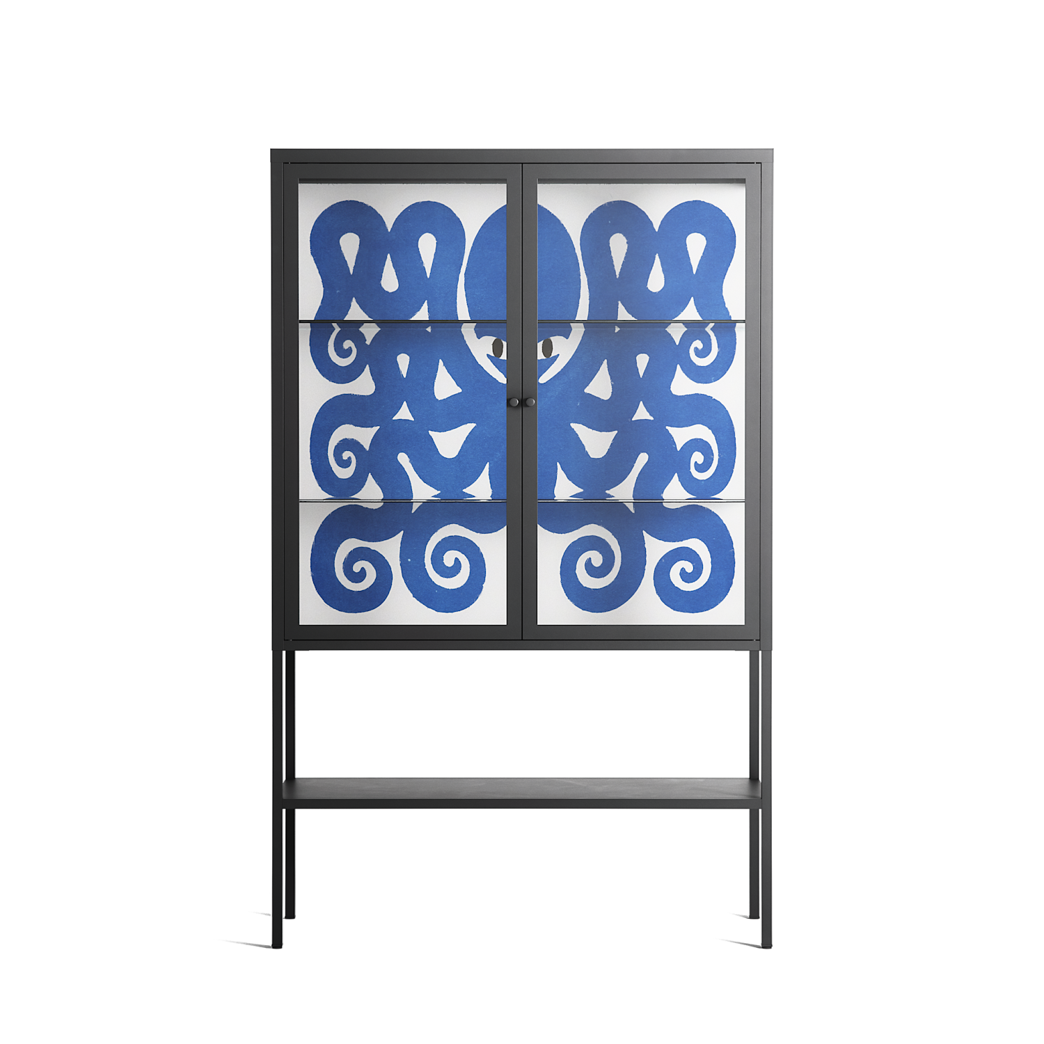 Everything is Confusing - Loft Cabinet - Alexander Khabbazi - Antracite - Clear glass