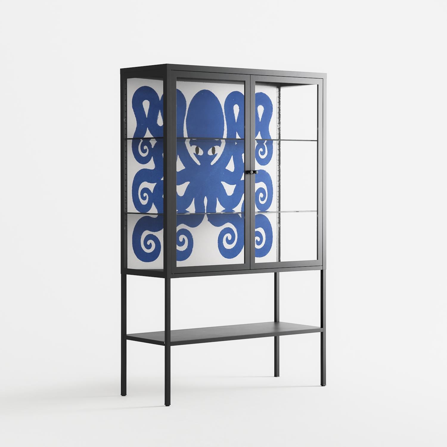 Everything is Confusing - Loft Cabinet - Alexander Khabbazi - Antracite - Clear glass