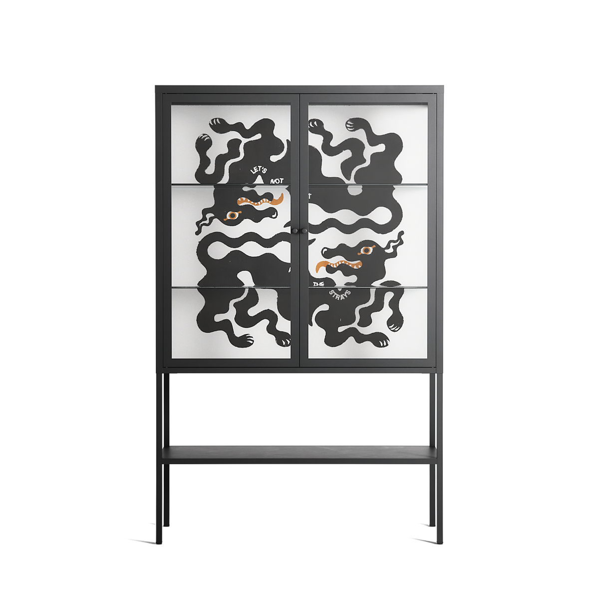 Every Dog - Loft Cabinet - Alexander Khabbazi - Antracite - Clear glass