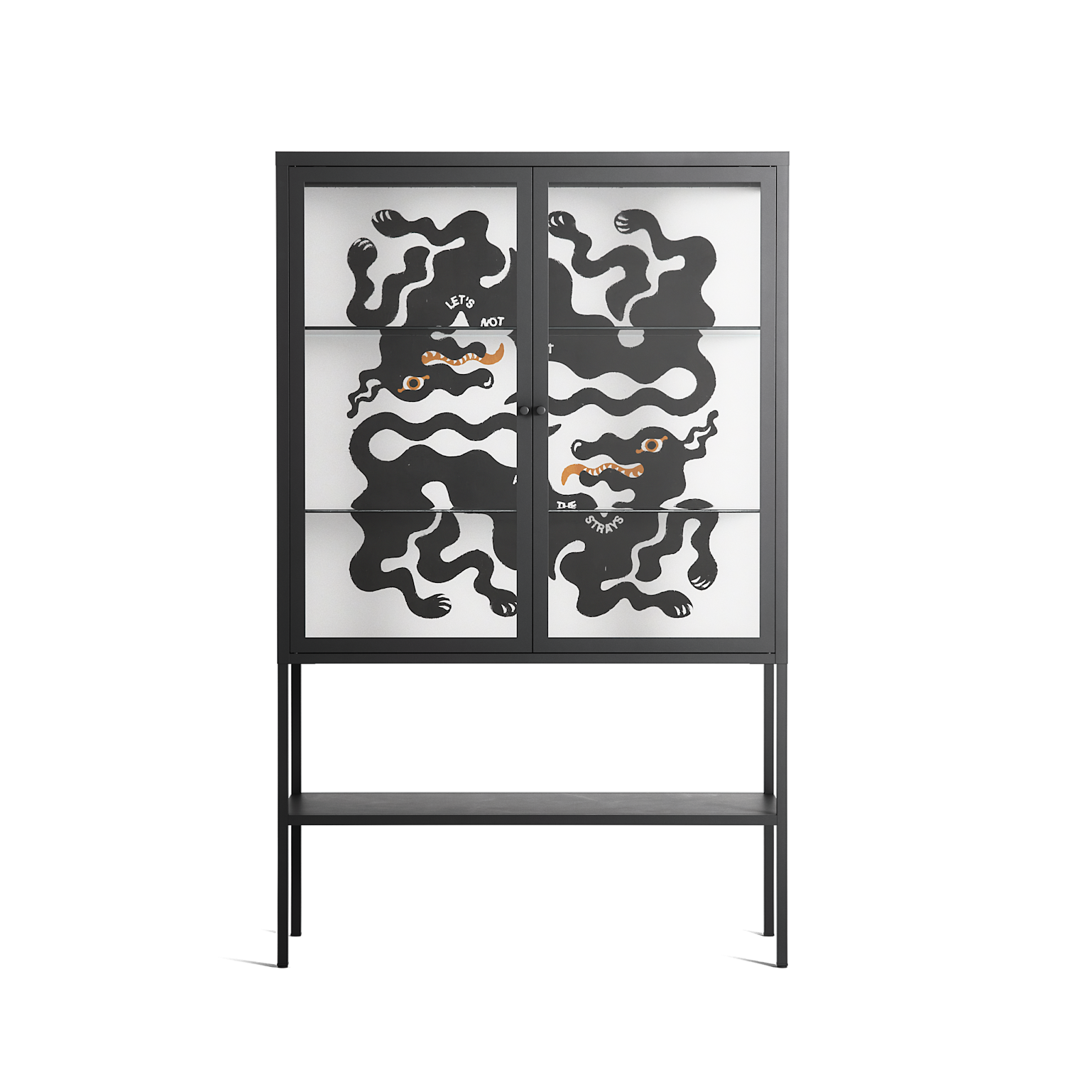 Every Dog - Loft Cabinet - Alexander Khabbazi - Antracite - Clear glass