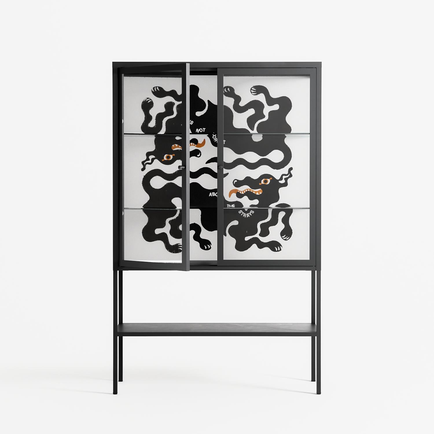 Every Dog - Loft Cabinet - Alexander Khabbazi - Antracite - Clear glass