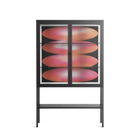 Repeating - Loft Cabinet - Alexander Khabbazi - Antracite - Clear glass