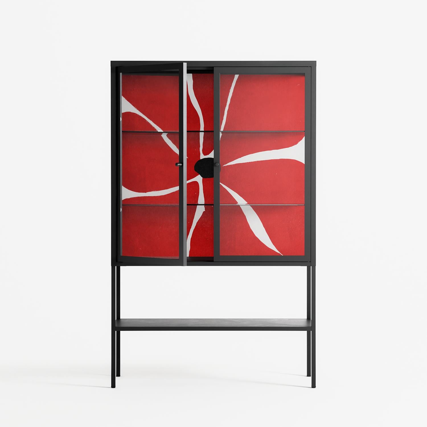 Spring to Summer - Loft Cabinet - Alexander Khabbazi - Antracite - Clear glass