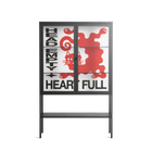 Heart Full - Loft Cabinet - Alexander Khabbazi - Antracite - Clear glass