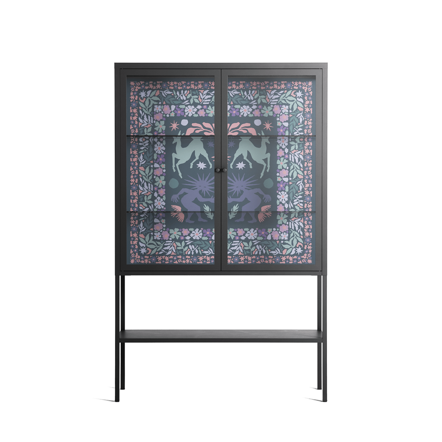 Sunbrother 2 - Loft Cabinet - Nick Liefhebber - Antracite - Clear glass