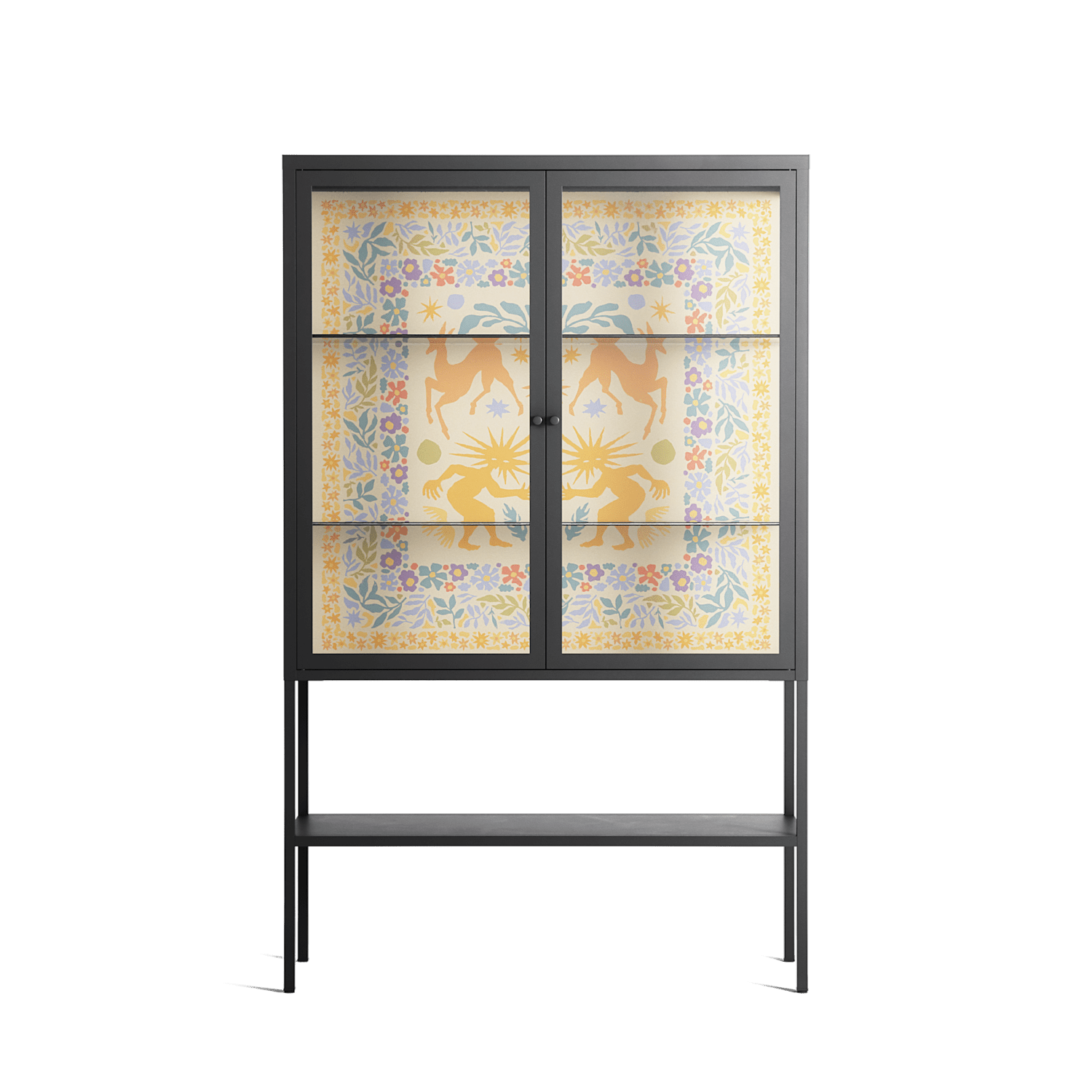 Sunbrother 3 - Loft Cabinet - Nick Liefhebber - Antracite - Clear glass