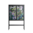 A Bridge Across Time 2 - Loft Cabinet - Nick Liefhebber - Antracite - Clear glass
